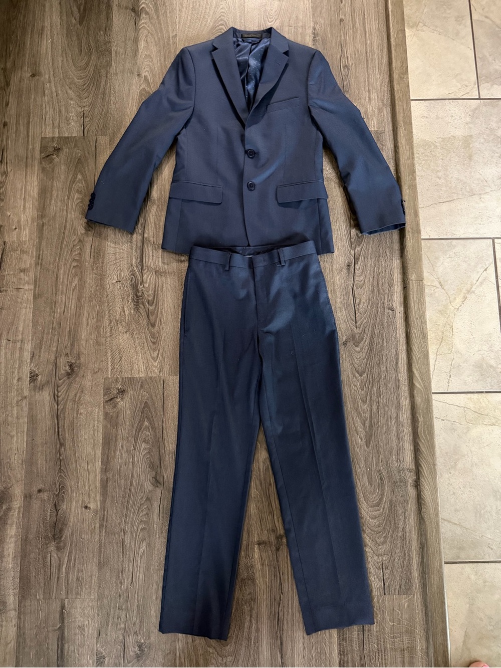Collection by Michael Strahan Boys Navy Blue Suit Set Blazer & Dress Pants 14R - Picture 2 of 6